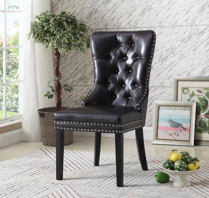 Leather Dining Chair Pair (C1150-51)