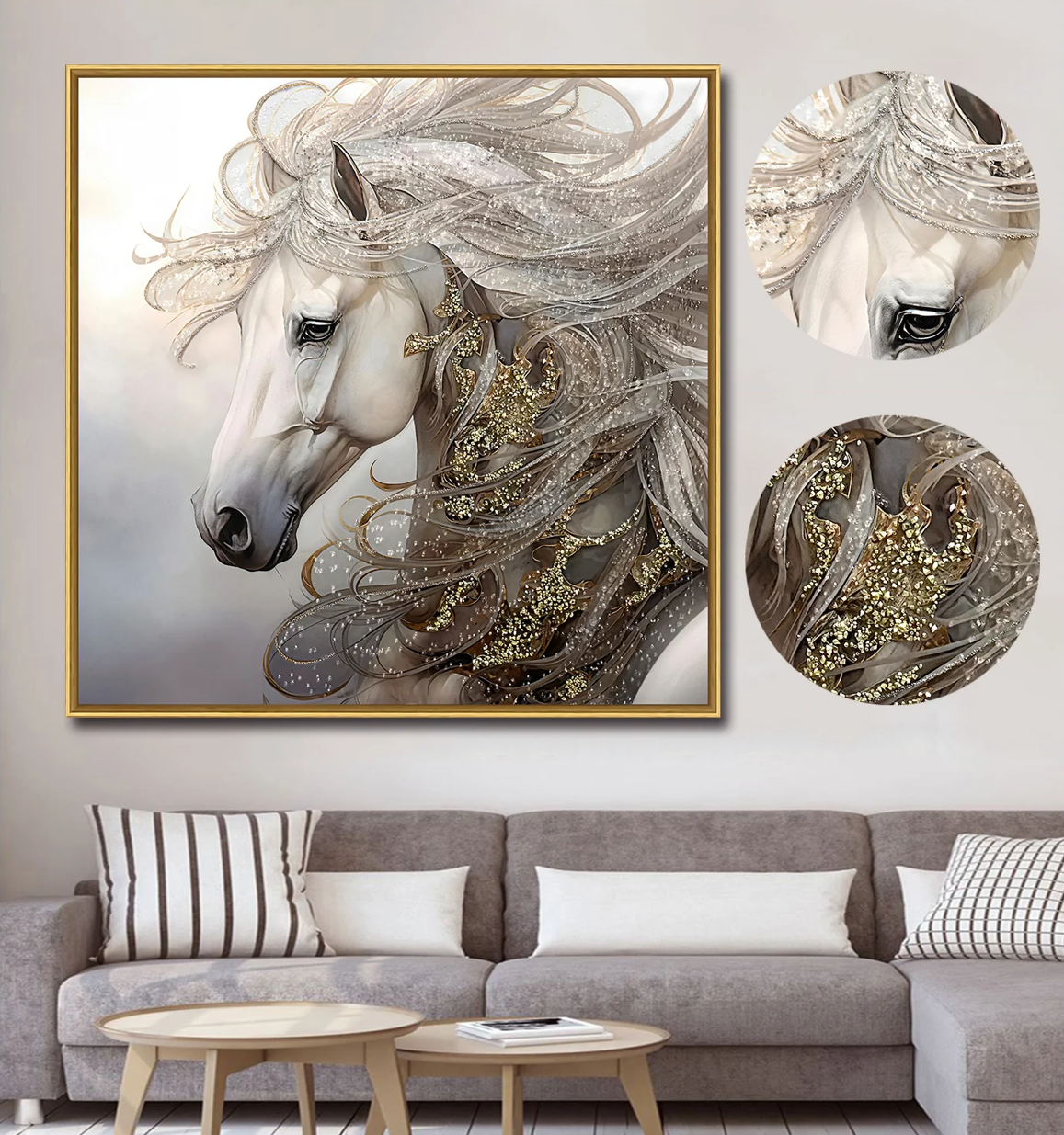 Dream Horse Textured Photo (Right/Left)